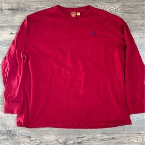 Polo Ralph Lauren Shirt Mens 2XL XXL Red Long Sleeve Pony Emboidered RL Adults